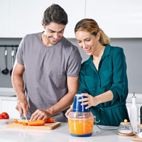 英国摩飞绞肉机家用电动不锈钢馅打料理搅拌蒜泥器小型碎肉机魔飞