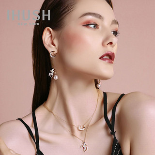 ihush 俏物悄语 DJSX01228M 独角兽星月亮颈链 (金色)