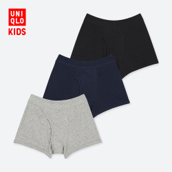 优衣库 童装/男童 短裤(3件装) 414267 优衣库UNIQLO