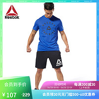 Reebok锐步官方 运动健身 WOR WOVEN GRAPHIC男子训练短裤FKQ65