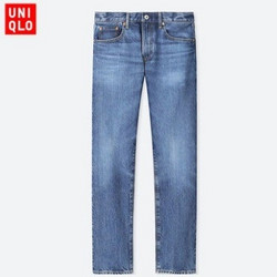 优衣库 UNIQLO 优衣库 408488 男士直筒牛仔裤  