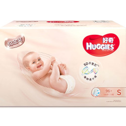 HUGGIES 好奇 铂金装 婴儿纸尿裤 S96片