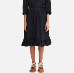 优衣库 UNIQLO 优衣库 417556  荷叶边半身裙