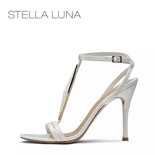 STELLA LUNA SF160K01231 凉鞋金属装饰细跟超高跟鞋 