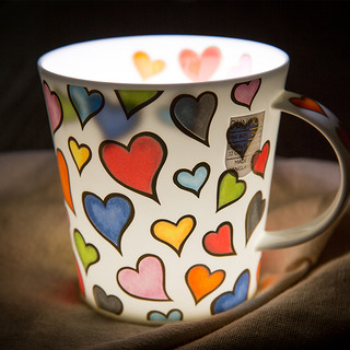 DUNOON Cairngorm 骨瓷茶杯水杯马克杯 (彩色、247g)