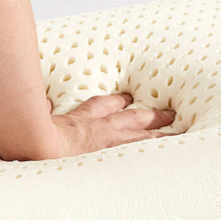 恒源祥 乳胶枕 (白色、双人、60*40*10cm、两支装、乳胶枕)