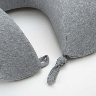 佳佰 弹颈枕头 (灰色、28*30*10CM、纤维枕)