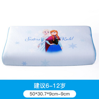 Disney 迪士尼 TT003PL 冰丝乳胶枕 (单人、50*30*7-9cm、一只装、乳胶枕)