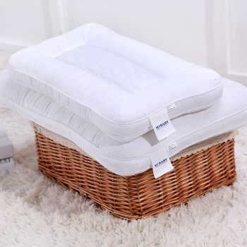 梦洁宝贝 儿童枕头纤维枕 (白色、单人、60*40*10cm、一只装、面包枕)