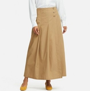 UNIQLO 优衣库 415763 女士打褶喇叭长裙