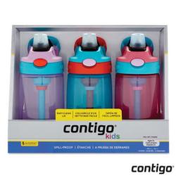 Contigo 康迪克 儿童吸管杯 414ml 3个装 