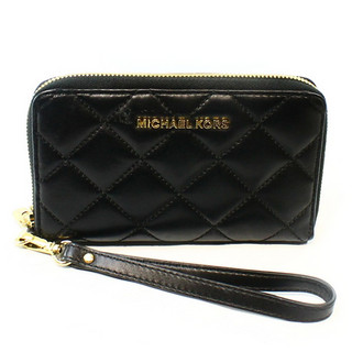 【精美干练】Michael Kors/MK 迈克高仕 JET SET TRAVEL 大号女士长款手包/钱包 32T6GTVE9T BLACK