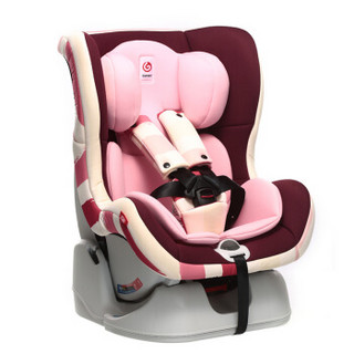 感恩ganen 宝宝汽车儿童安全座椅 发现者第三代 升级款粉色 适合0-18kg（约0-4岁）