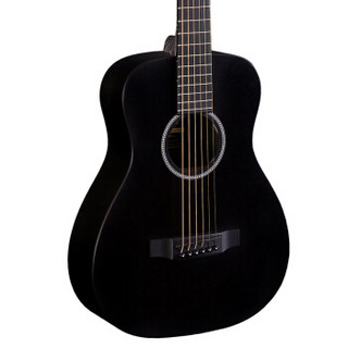 马丁（MARTIN）LX BLACK民谣旅行吉他34寸全黑色HPL小吉它原装进口