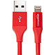 AmazonBasics 亚马逊倍思 苹果MFi认证 USB 2.0 A to Lightning接口高级数据线 适用于iPhone iPad iPod 红色