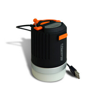 汉能（Hanergy） 充电帐篷灯 LED野营灯 USB可充电挂灯 露营灯携带户外灯 手提照明应急灯 8800毫安充电宝