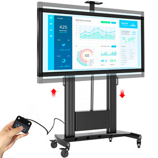 NB TW100(60-100英寸）遥控电控激光电视升降支架投影机幕布挂架移动落地