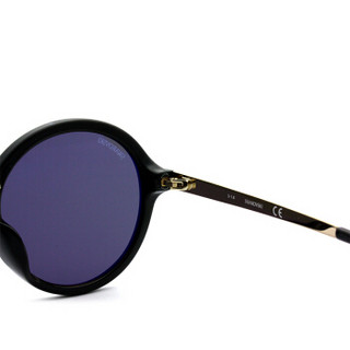 SWAROVSKI 施华洛世奇 女款 圆框黑色镜框灰色镜片眼镜太阳镜 SK184-D-01C 54MM