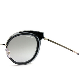 SWAROVSKI 施华洛世奇 女款 圆框灰色镜框灰色镜片眼镜太阳镜 SK169-20C 50MM