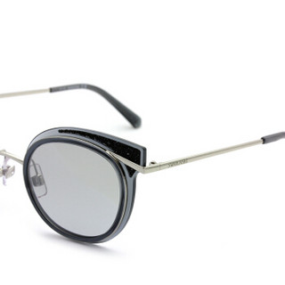 SWAROVSKI 施华洛世奇 女款 圆框灰色镜框灰色镜片眼镜太阳镜 SK169-20C 50MM