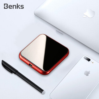 邦克仕(Benks)无线充电器 苹果iPhoneXs Max/XR/8P手机定频快充 华为P30 Pro三星S10+小米9纤薄无线充 红色