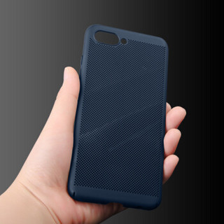 美逸 荣耀10 手机保护壳 透气散热PC保护套 简洁时尚款 适用于荣耀10 藏青蓝