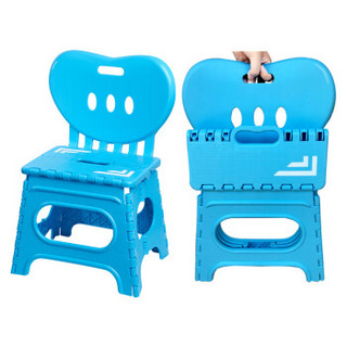 沃特曼Whotman 折叠椅塑料折叠凳便携式家用小椅子创意小板凳自驾游装备WD2956