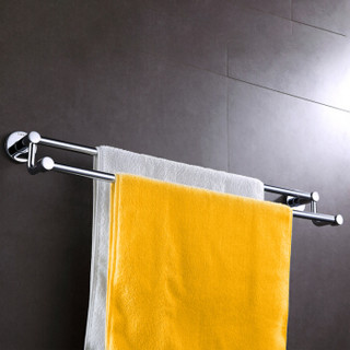 莱尔诗丹Larsd N3348不锈钢毛巾杆 双杆 60cm 浴室挂件 毛巾架 浴巾架
