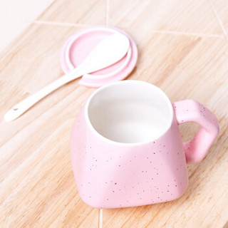 豪峰 HFTC-MKB022 陶瓷马克杯 280ml 粉色