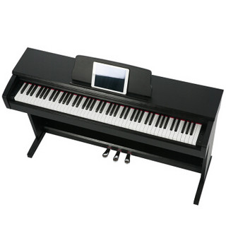 华星电钢琴88键重锤成人智能数码立式电子钢琴初学者电子琴钢琴M8黑色