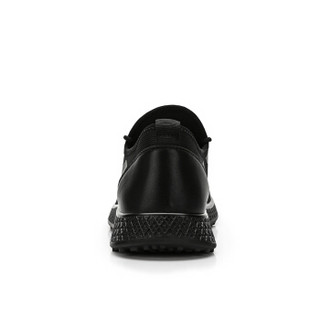 CAMEL 骆驼 男鞋运动休闲韩版系带飞织透气 W832237080 黑色 42/260码