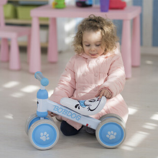 巴布豆（BOBDOG）小蝴蝶童车儿童平衡车滑行车溜溜车婴儿学步车滑步车宝宝玩具车 蓝色1-3岁