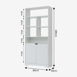 家乐铭品 书柜书架多功能带门办公文件柜储物柜收纳柜置物架 加宽型A892