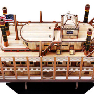 乐立方（CubicFun）3d立体拼图模型拼装玩具拼装模型DIY拼插积木船模儿童手工玩具 密西西比河蒸汽船 T4026h