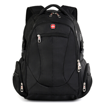 CROSSGEAR 商务双肩包大容量笔记本电脑包17.3英寸USB充电防盗旅行背包男女多功能休闲书包三级包CR-9801I黑色