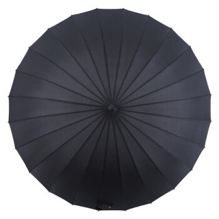 MAYDU 美度 京东自营24骨半自动男士商务晴雨伞加大长柄防风雨伞 M7003黑色