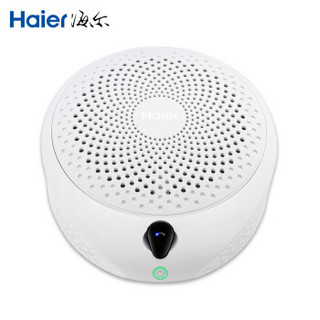 海尔（Haier）车载空气净化器 汽车车载空气净化器蓝牙耳机版CJ19A 自动检测 除甲醛异味雾霾PM2.5