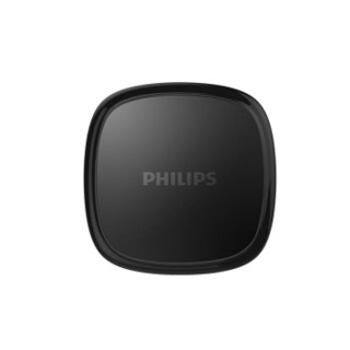 飞利浦（PHILIPS）10W快充无线充电器 QI标准快速充电 轻巧便携 智能安全 DLP9022商务黑（新品）