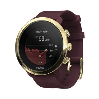 颂拓(SUUNTO)智能手表SUUNTO 3 FITNESS 风度3 心率 监测 跑步 游泳 来电提醒 睡眠监测典雅紫