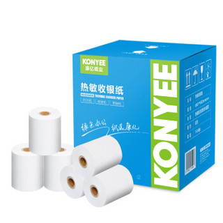 康亿 KONYEE KY-80x60mm热敏收银纸/收银机打印纸/超市小票打印纸27米/卷 50卷/箱小票纸批发价