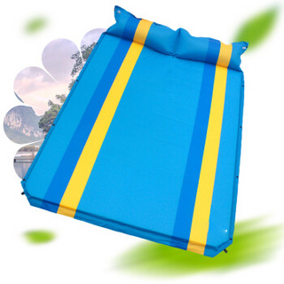 南极人充气垫充气床 户外帐篷便携防潮垫 车载家用充气床垫双人单人充气垫    天蓝色双人基础款3cm