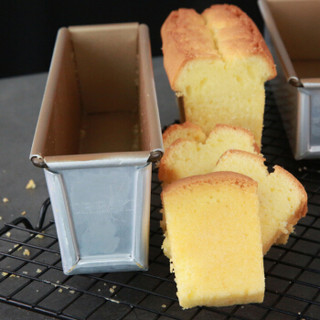 法焙客（FOR BAKE）磅蛋糕模（长款） 铝合金 金色不粘长方形水果条不粘小面包模具 土司盒 烘焙模具