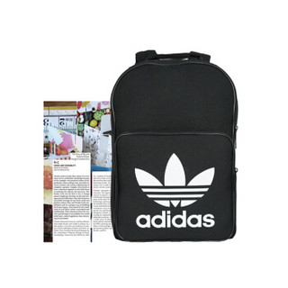 adidas 阿迪达斯 三叶草 双肩背包 休闲运动 学生背包 DJ2170 黑色