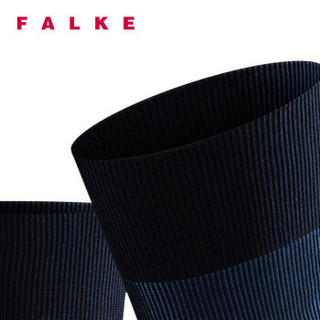 FALKE 德国鹰客 Fine Shadow丝光棉休闲商务透气中筒针织男袜 蓝色dark navy 41-42 13141-6370