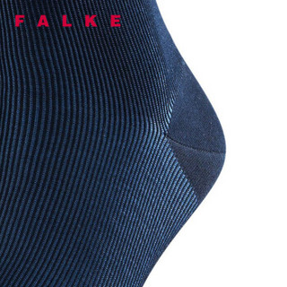 FALKE 德国鹰客 Fine Shadow丝光棉休闲商务透气中筒针织男袜 蓝色dark navy 41-42 13141-6370