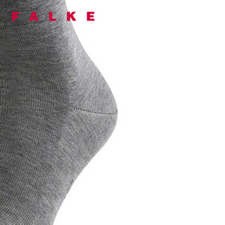 FALKE 德国鹰客 Tiago 丝光棉罗纹商务正装长中筒男袜 浅灰色light greymel. 39-40 14662-3390-39