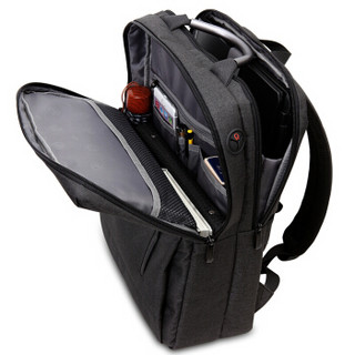 TRiES 才子 双肩包男士15.6英寸电脑包立体版型背包商务通勤休闲旅行包大学生书包 深灰色BH5115