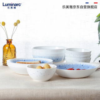 乐美雅（Luminarc）钢化玻璃餐具套装家用餐盘碗碟子大套 迪瓦丽星空套装10件套 P1575