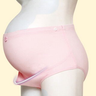 诺宜 孕妇内裤棉质纯色高腰托腹三条装XL