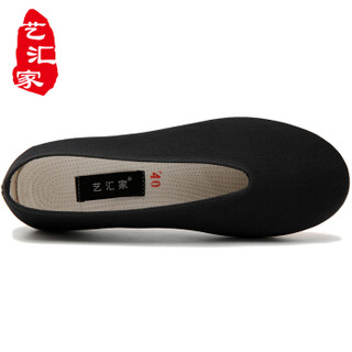 艺汇家 一脚蹬软底工作休闲防滑棉布僧用老北京布鞋 Q-5